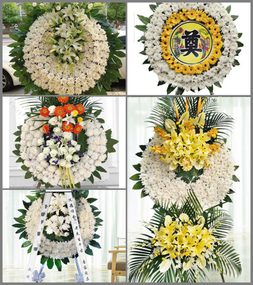 广东梅州市平远县河头镇向阳村花圈速递